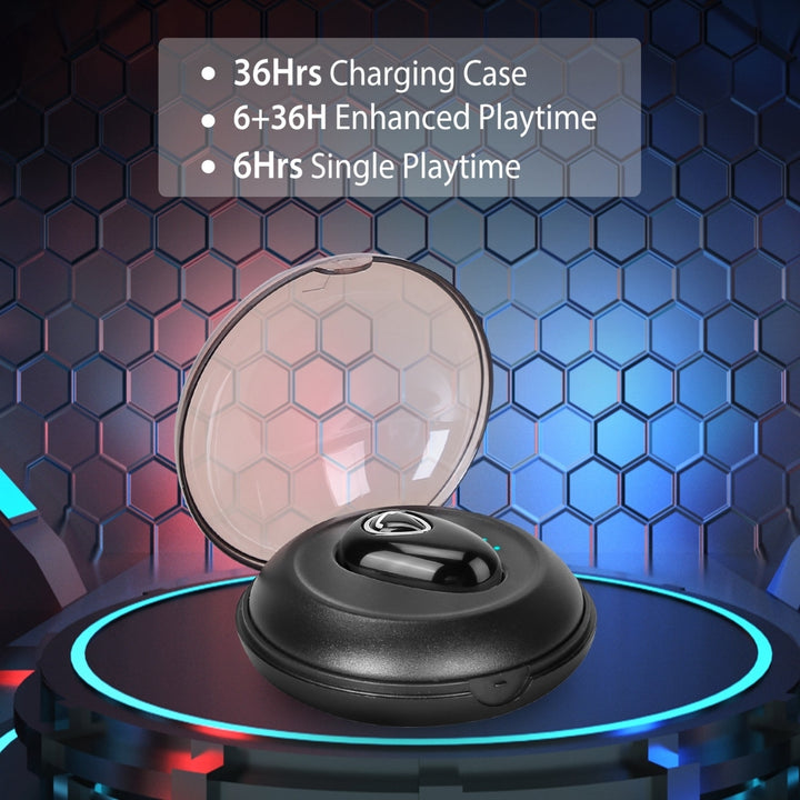 Wireless Earbud Mini In-Ear Headset Rechargeable with Built-in Mic Charging Case Image 3