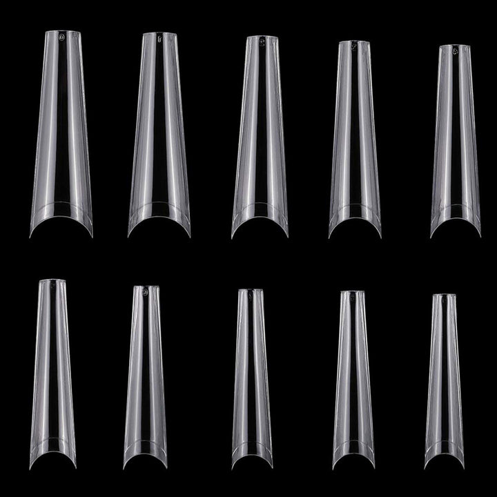 500Pcs False Nail Tips C Curve Half Cover French Nails Extra Long Fake Finger Nails 10Sizes Image 6