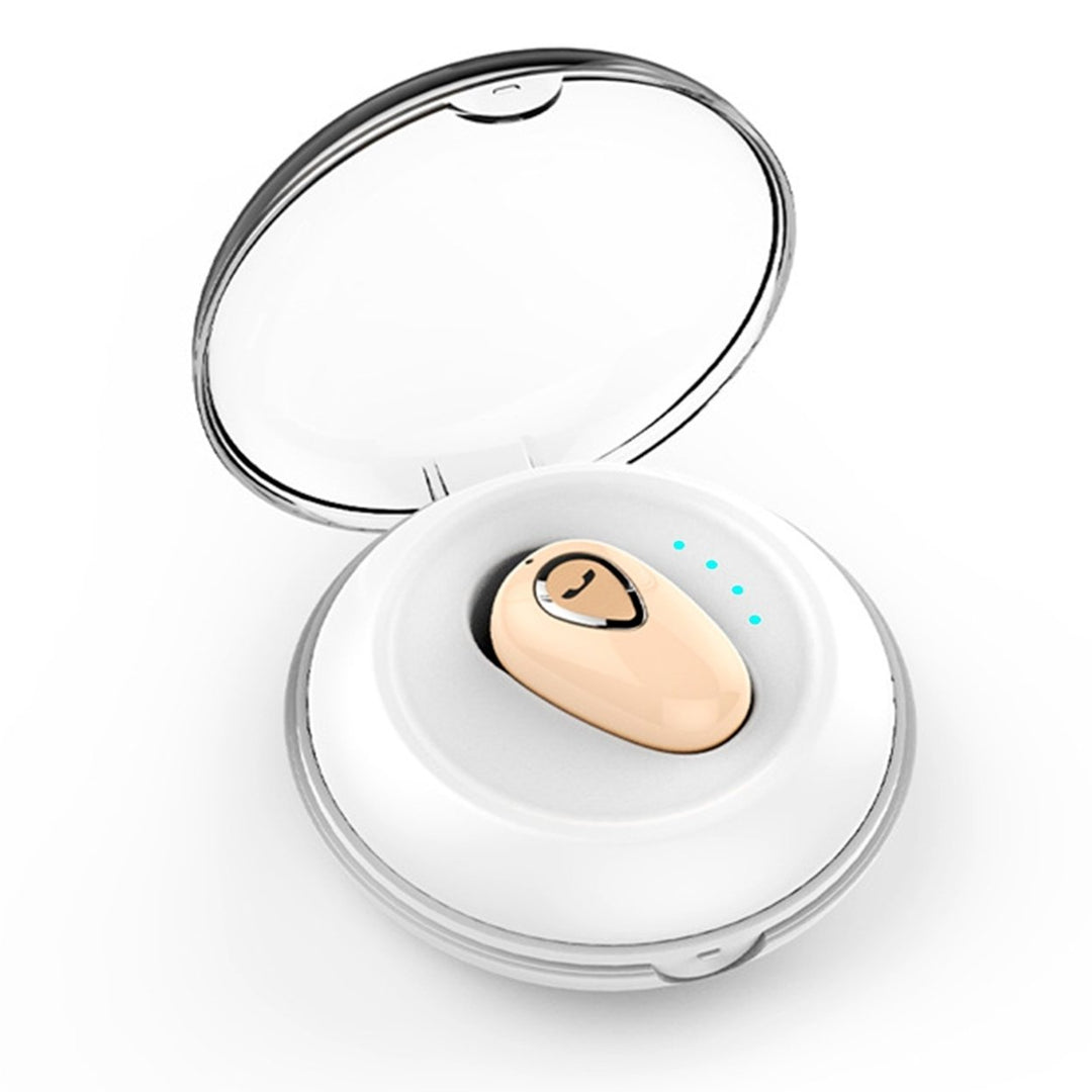 Wireless Earbud Mini In-Ear Headset Rechargeable with Built-in Mic Charging Case Image 8