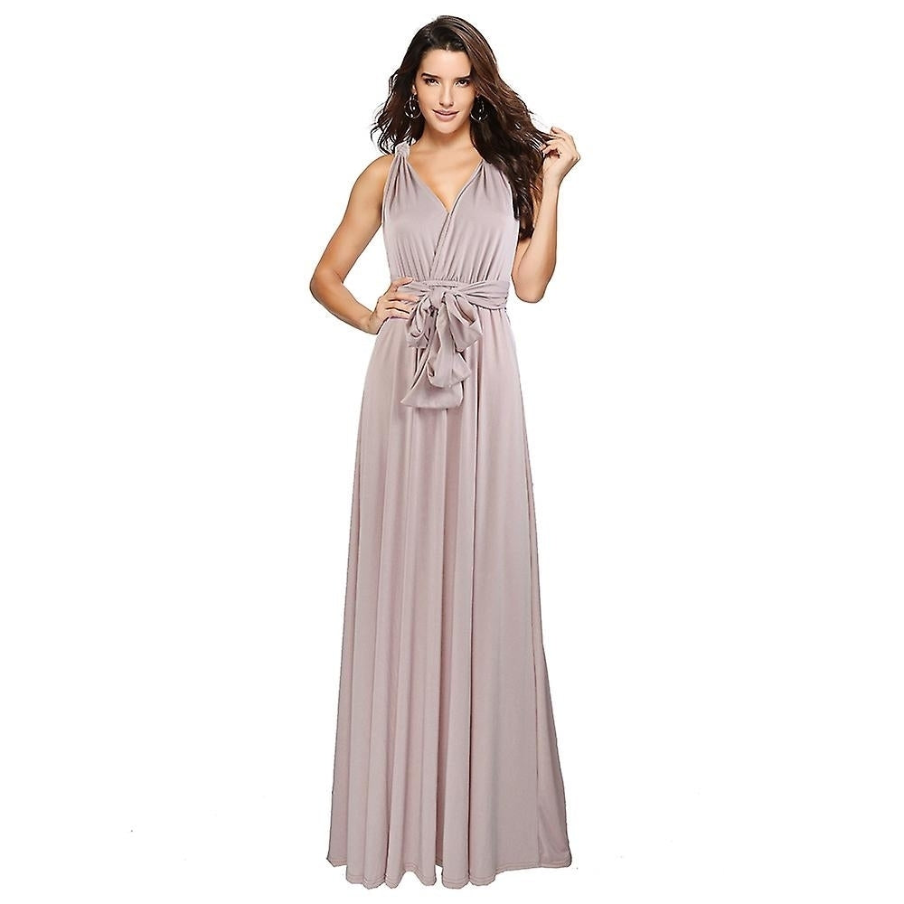 Women Multiway Wrap Bandage Long Dress Convertible Boho Evening Dress For Party Bridesmaids Image 6