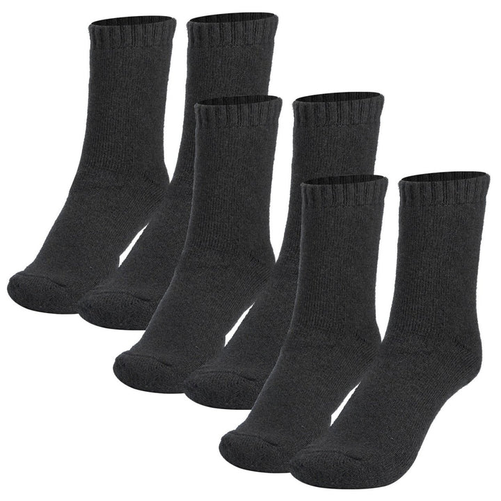 3 Pairs Men Warm Wool Socks Soft Cozy Winter Thermal Socks For Men Thick Heat-Trapping Moisture Wicking Socks Image 6