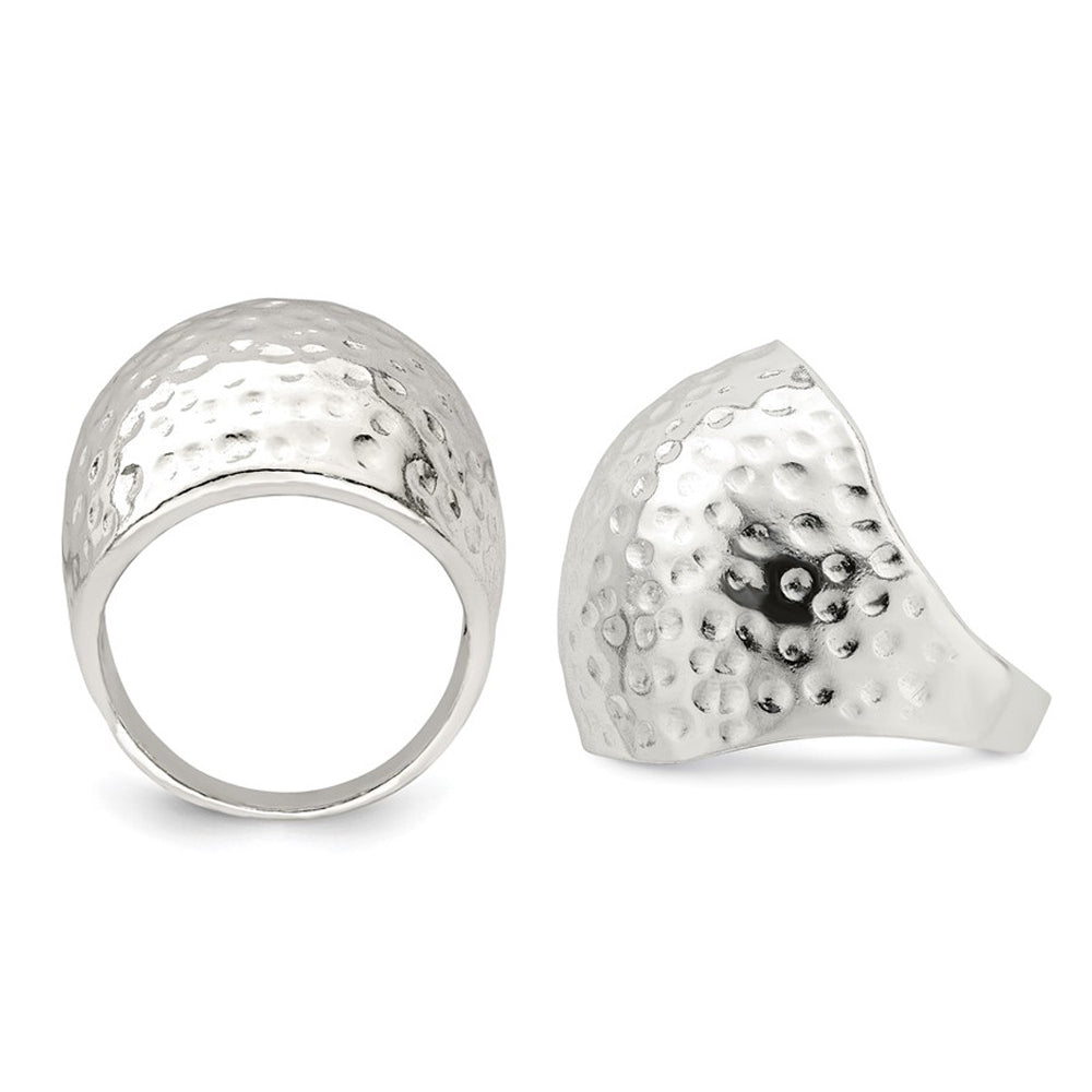 Sterling Silver Textured Dome Ring Image 4