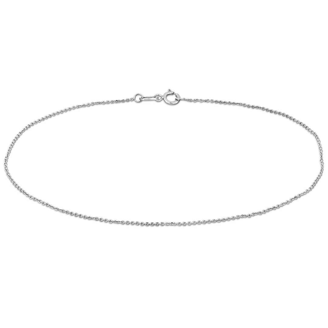 Cable Chain Bracelet in Platinum (9 inches) Image 1