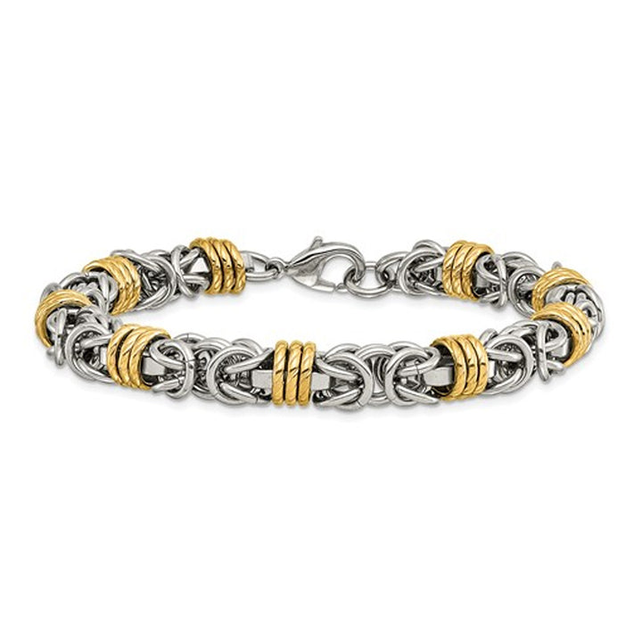 Mens Stainless Steel Bracelet (8.25 Inches) Image 1