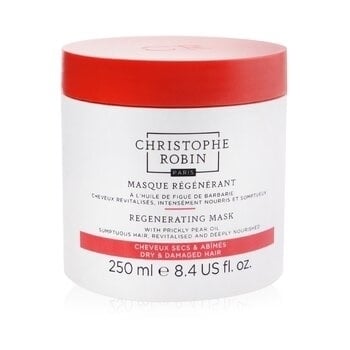 Christophe Robin Regenerating Mask with Rare Prickly Pear Oil - Dry and Damaged Hair 250ml/8.4oz Image 3