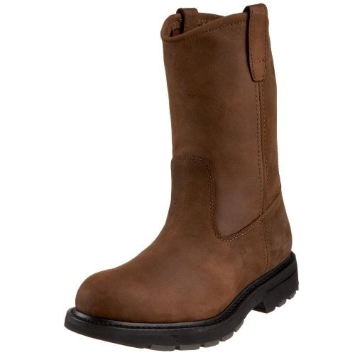 WOLVERINE Mens 10" DD Wellington Soft Toe Work Boot Brown - W04727 14 DARK BROWN Image 1