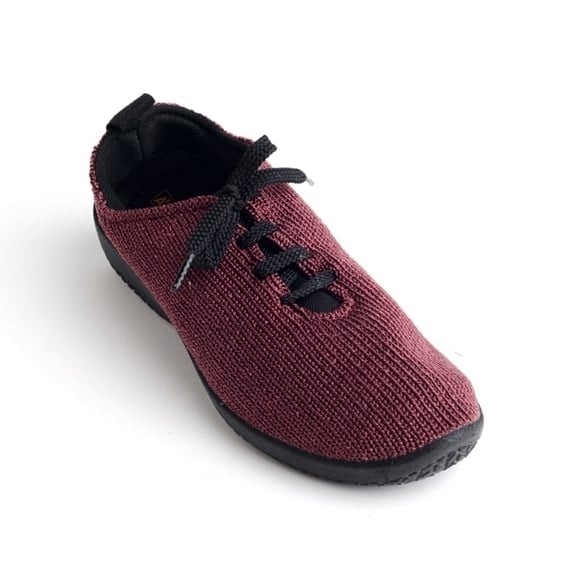 Arcopedico LS Knit Shoe Women Bordeaux 1151-16 Vegan Comfortable Walking Shoes Image 1