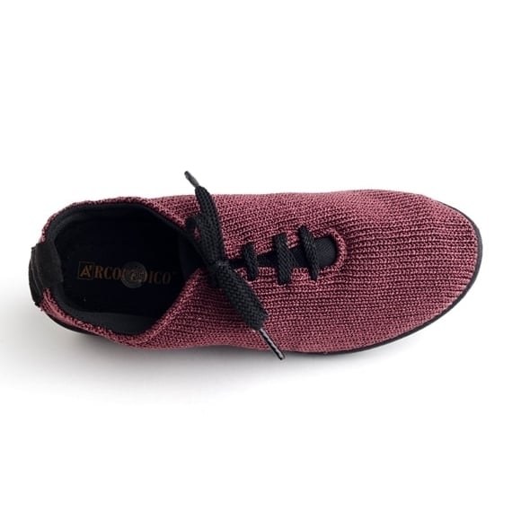 Arcopedico LS Knit Shoe Women Bordeaux 1151-16 Vegan Comfortable Walking Shoes Image 2