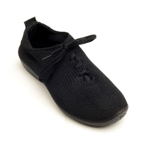 Arcopedico Womens LS Knit Shoe Black 1151-01 Vegan Machine Washable Nylon Image 2