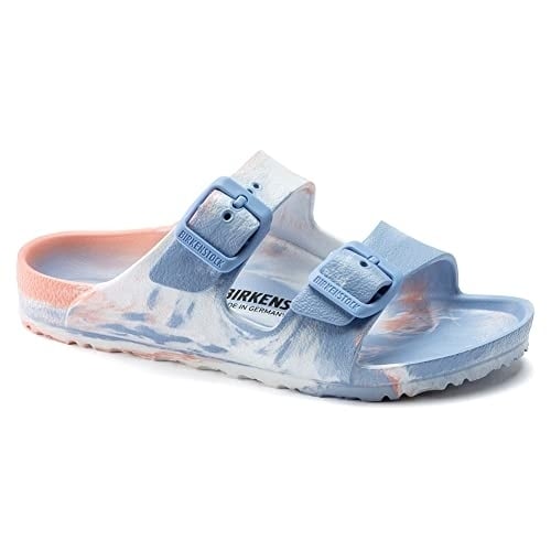 Birkenstock KIds Unisex Arizona Essential Coral Peach Multi EVA Sandal - 1021678 MLT Image 4