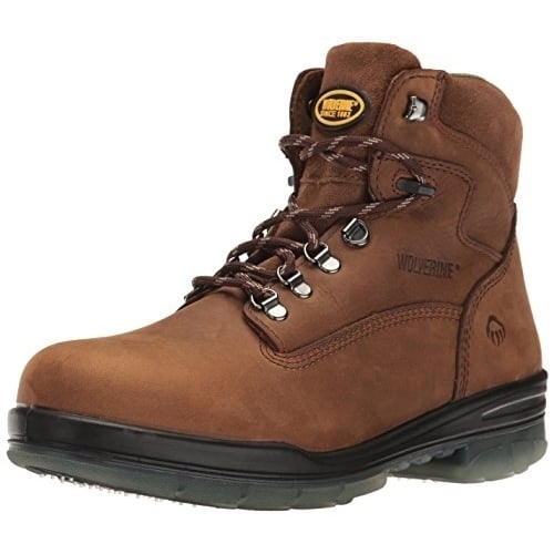 WOLVERINE Mens I-90 6" DuraShocks Waterproof Insulated Steel Toe Work Boot Brown - W03294 14 MALT Image 1