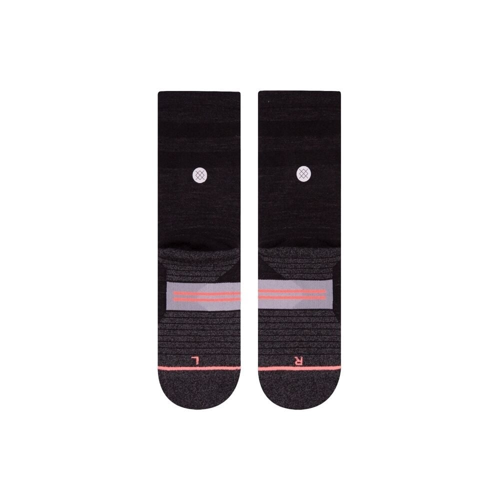 Stance Womens Uncommon Solid Wool Crew Running Socks Black - W448C18CCW-BLK BLACK Image 1