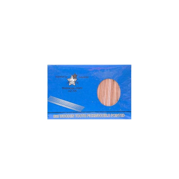 Three Star Wooden Toothpicks 800 in 1 Pack Image 1