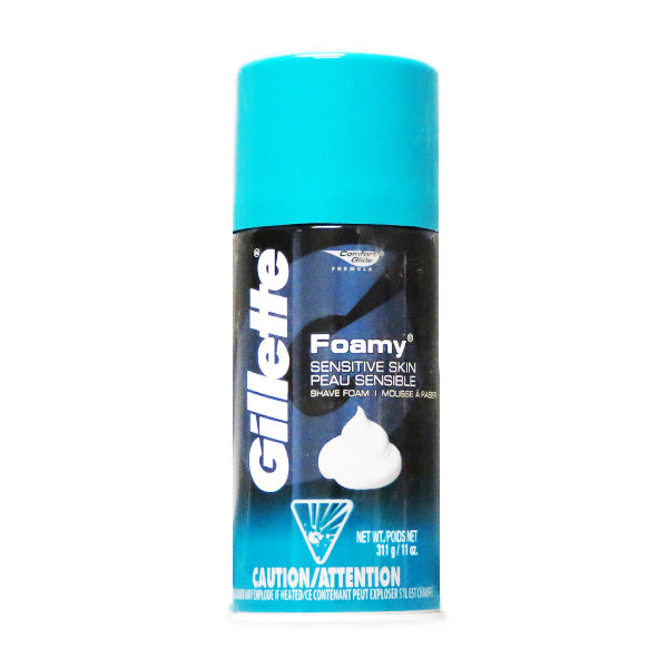 Gillette Shave Foam- Foamy Sensitive Skin (311g) Image 1