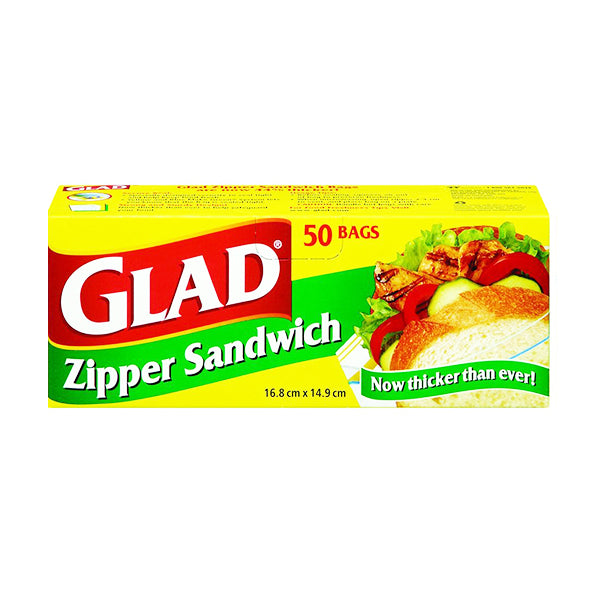 Glad Sandwich Zipper Bags (50 Bags) Image 1