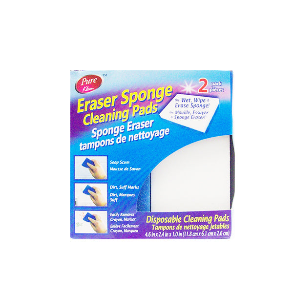 Pure Kleen Eraser Sponge Cleaning Pads (2 in 1 Pack) Image 1