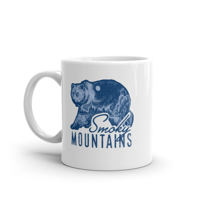 Smoky Mountains Mug Cool Retro Appalachian Nature National Park Graphic Novelty Coffee Cup-11oz Image 1