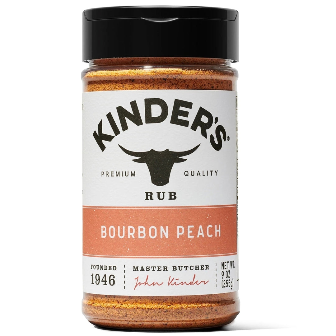 Kinders Bourbon Peach Seasoning and Rub (9 Ounce) Image 1