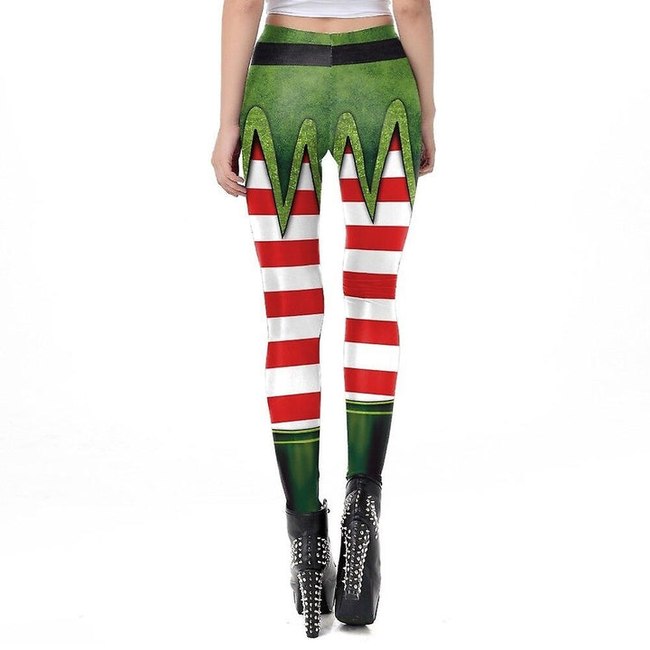 Women Christmas Leggings Fashion Printing Tights Xmas Close Ftting Pants Bottoms Image 11