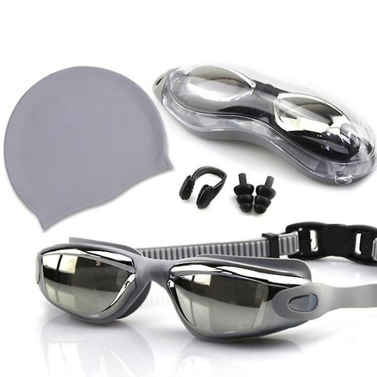 Swimming Goggles And Cap Set Leak Free Breathable Anti Fog Swinming Kits For Adults Image 8