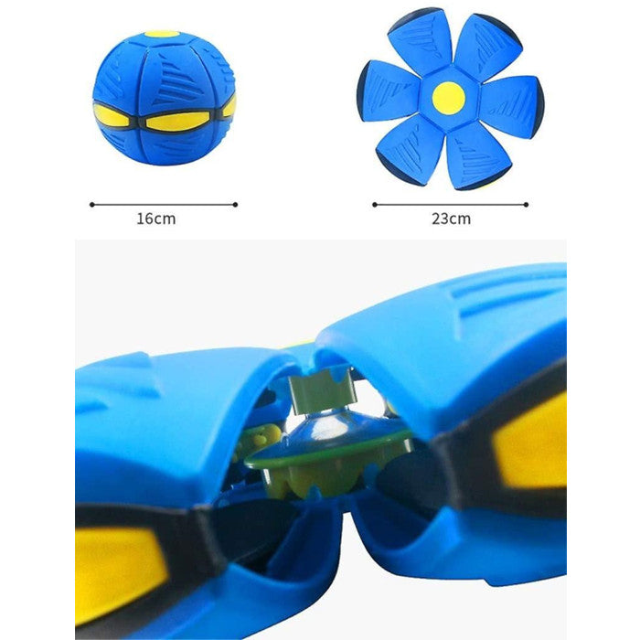 Luminous Ufo Saucer Ball Deformed Flying Flat Throw Disc Ball Frisbee Outdoor Sports Game Toy Image 3