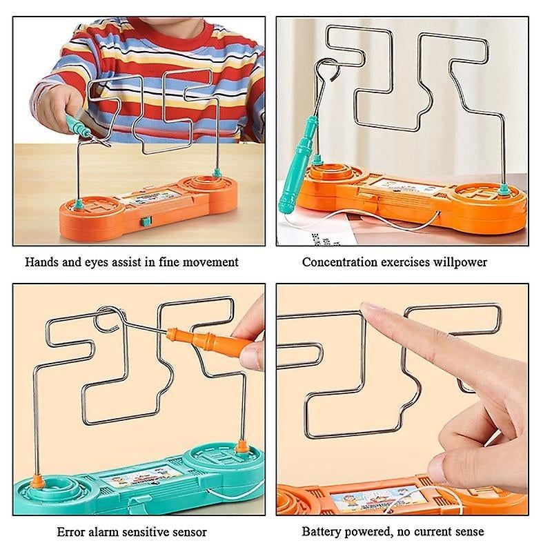 Electric Shock Toy Touch Maze Wire Game For Kids Collision Image 4