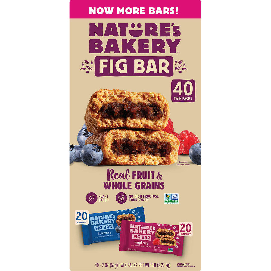 Natures Bakery Fig Bar Variety Pack 2 Ounce (40 Count) Image 1