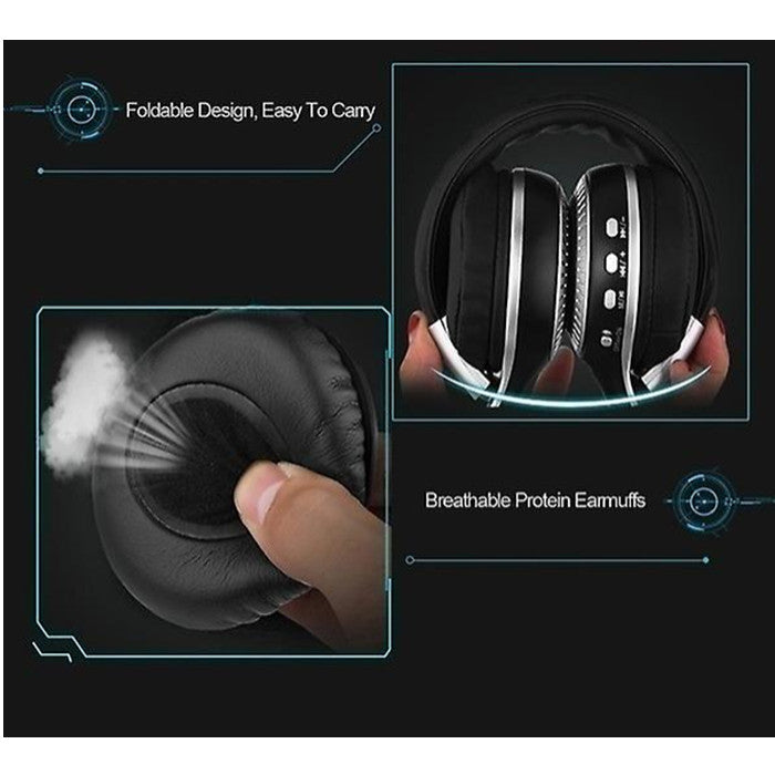 B19 Wireless Bluetooth Headphone Stereo Bass Earphone Foldable Headset Image 3