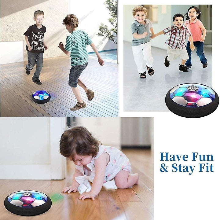 Air Power Floating Football Toy With Flashing Lights For Children Indoor Game Image 4