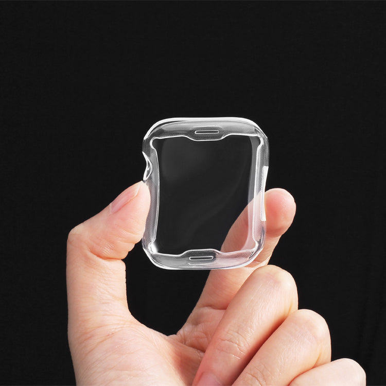 navor Shockproof Full Front Cover Compatible with Apple Watch Series 6 5 4 SE 40mm Clear Image 4