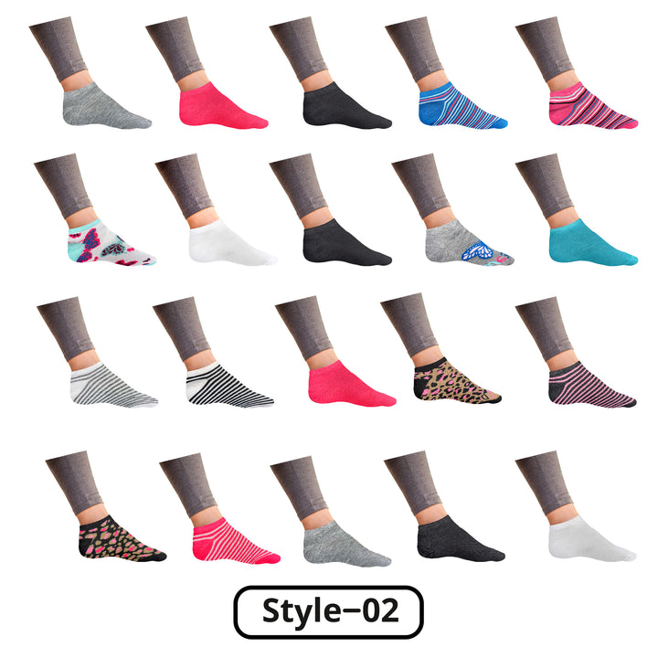 20 Pairs Womens Colorful No Show Ankle Socks Breathable Low Cut Comfortable Image 2