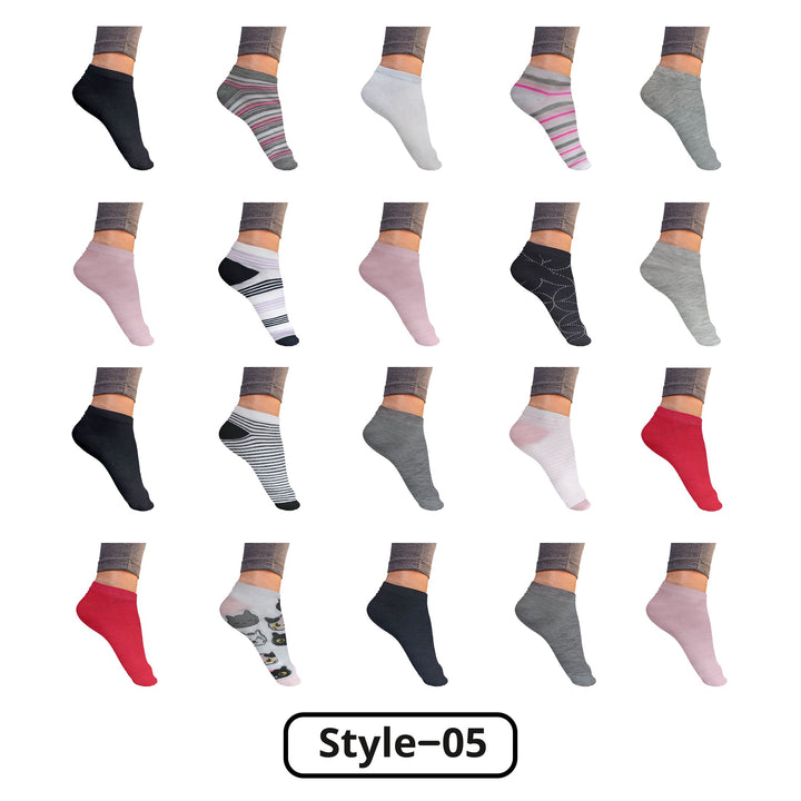 20 Pairs Womens Colorful No Show Ankle Socks Breathable Low Cut Comfortable Image 4