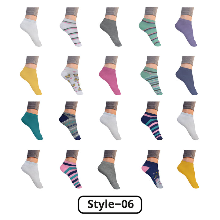 20 Pairs Womens Colorful No Show Ankle Socks Breathable Low Cut Comfortable Image 6