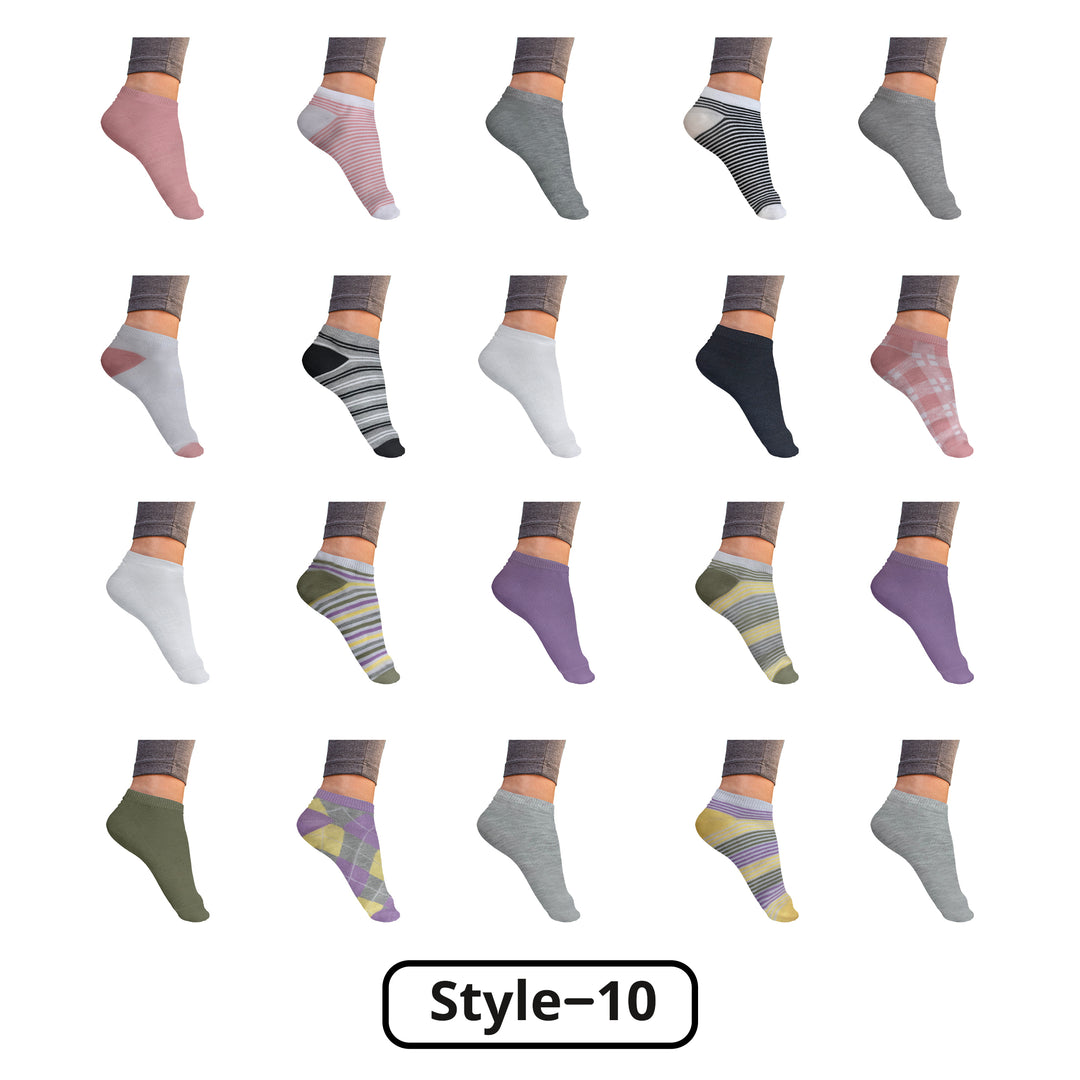 20 Pairs Womens Colorful No Show Ankle Socks Breathable Low Cut Comfortable Image 10