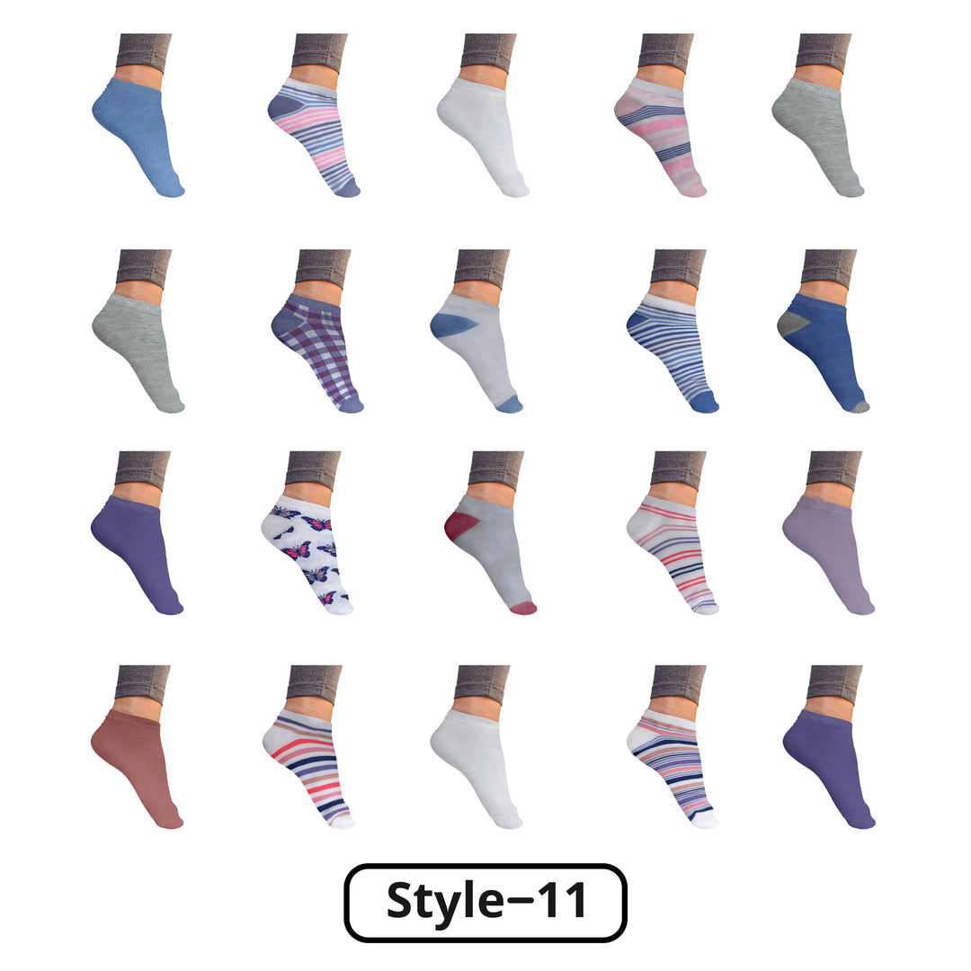 20 Pairs Womens Colorful No Show Ankle Socks Breathable Low Cut Comfortable Image 11