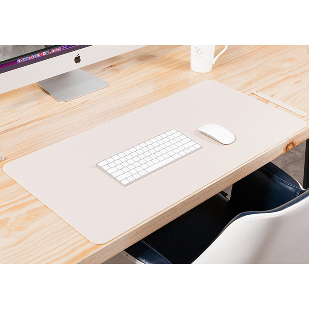 navor PU Leather 90 x 45 cm Desk Mat Non-Slip Flat Extended Desk Mouse Mat for Office Home - Table Blotter Protector Pad Image 10