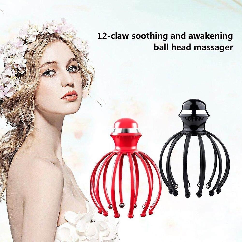 Electric Head Massager Handheld Octopus Claw Scratcher Scalp Massage Machine Relax Tool Image 3