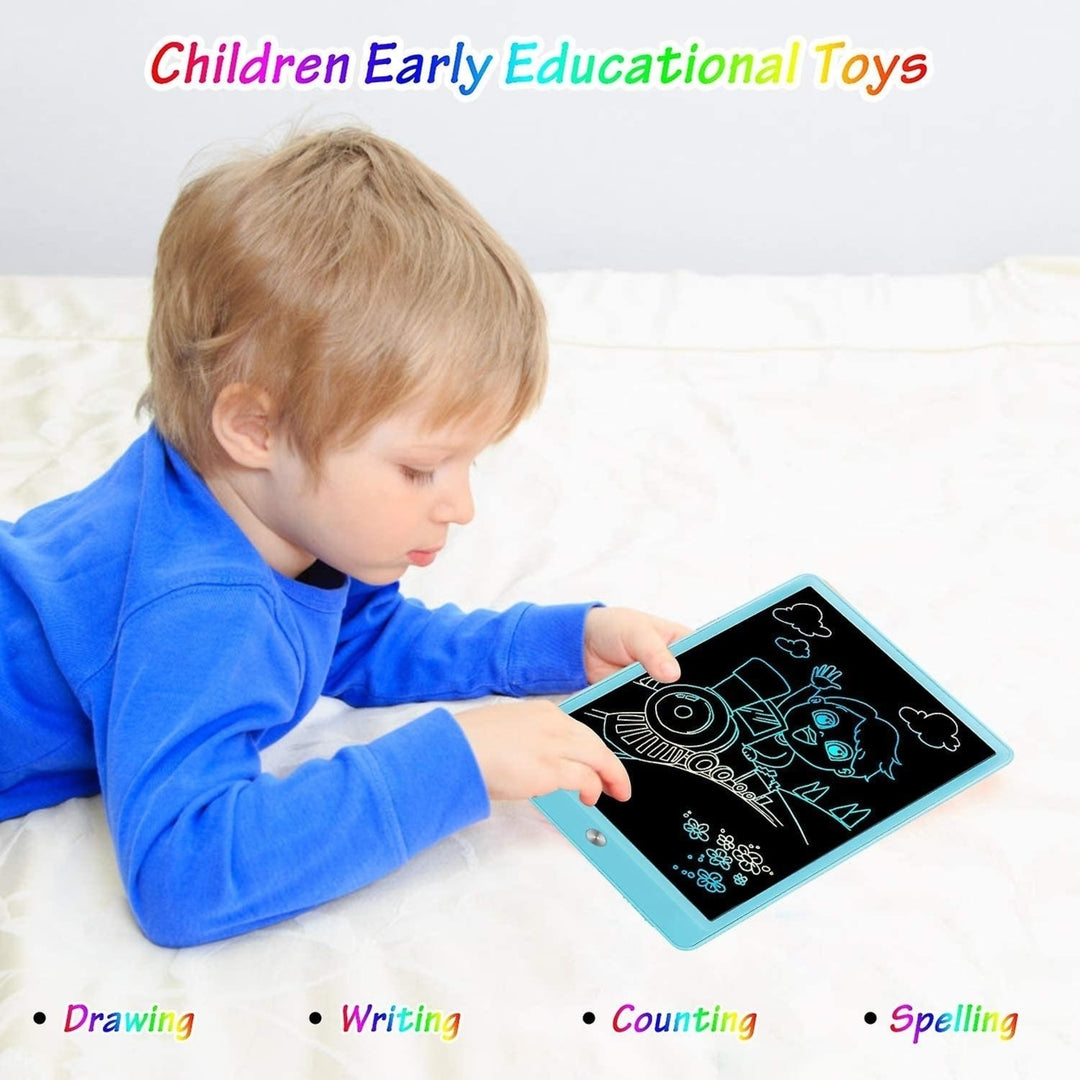 Lcd Writing Tablet Erasable Doodle Board Kids Reusable Drawing Pads Small Blackboard Image 3