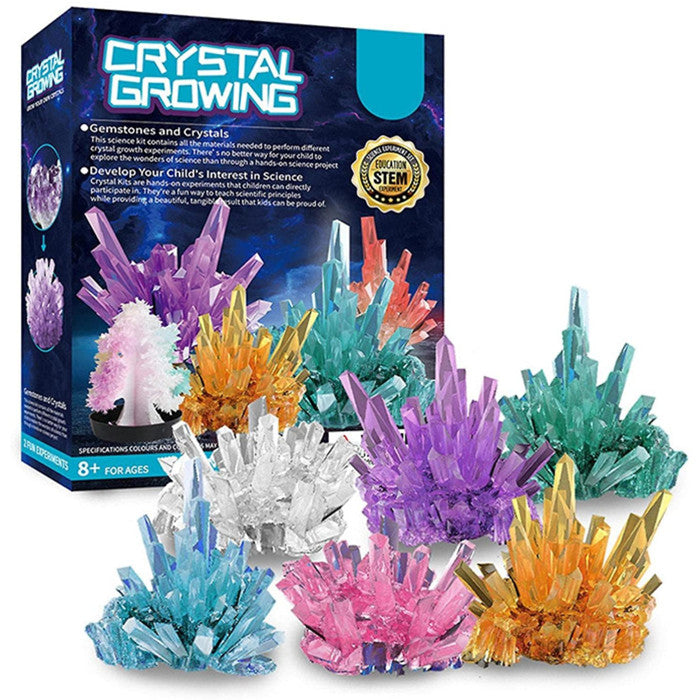 Kids Crystal Growing Kit Science Experiments Educational Toy Diy Crystal Christmas Image 1