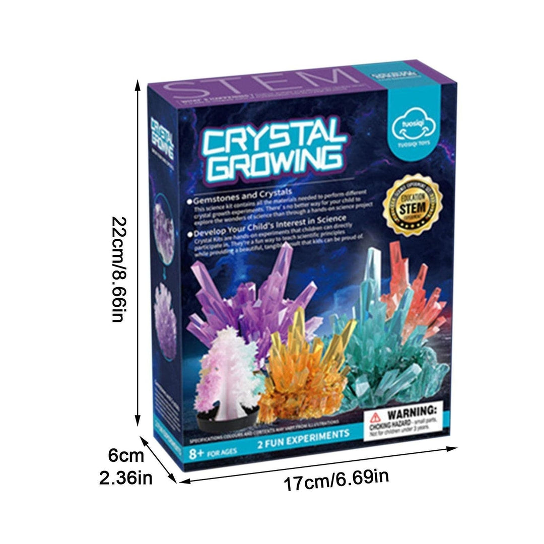 Kids Crystal Growing Kit Science Experiments Educational Toy Diy Crystal Christmas Image 3