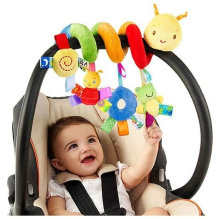 Infant Stroller Toy Baby Crib Bed Hanging Rattles Car Seat Spiral Plush Toys For Newborns Image 1