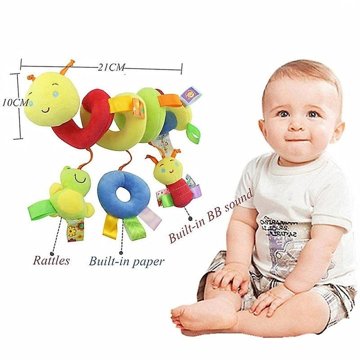 Infant Stroller Toy Baby Crib Bed Hanging Rattles Car Seat Spiral Plush Toys For Newborns Image 2