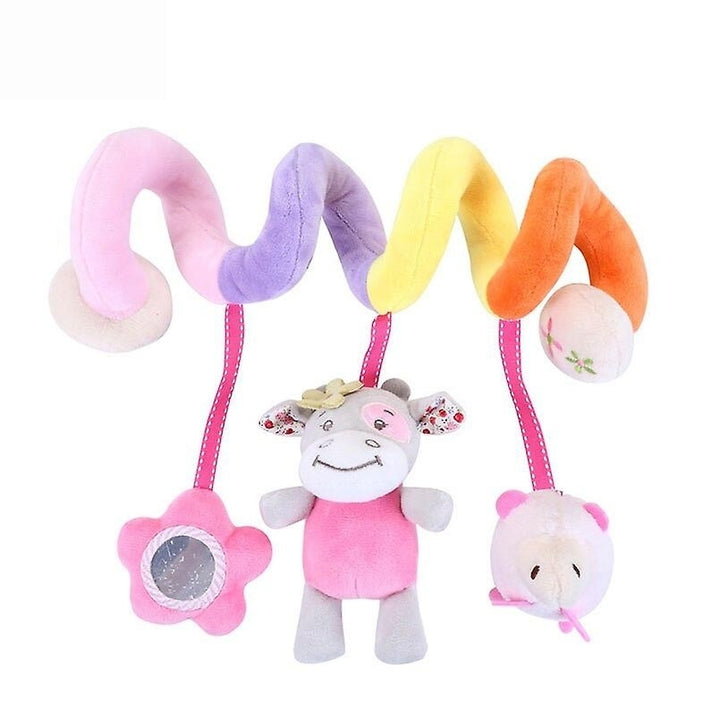 Infant Stroller Toy Baby Crib Bed Hanging Rattles Car Seat Spiral Plush Toys For Newborns Image 9