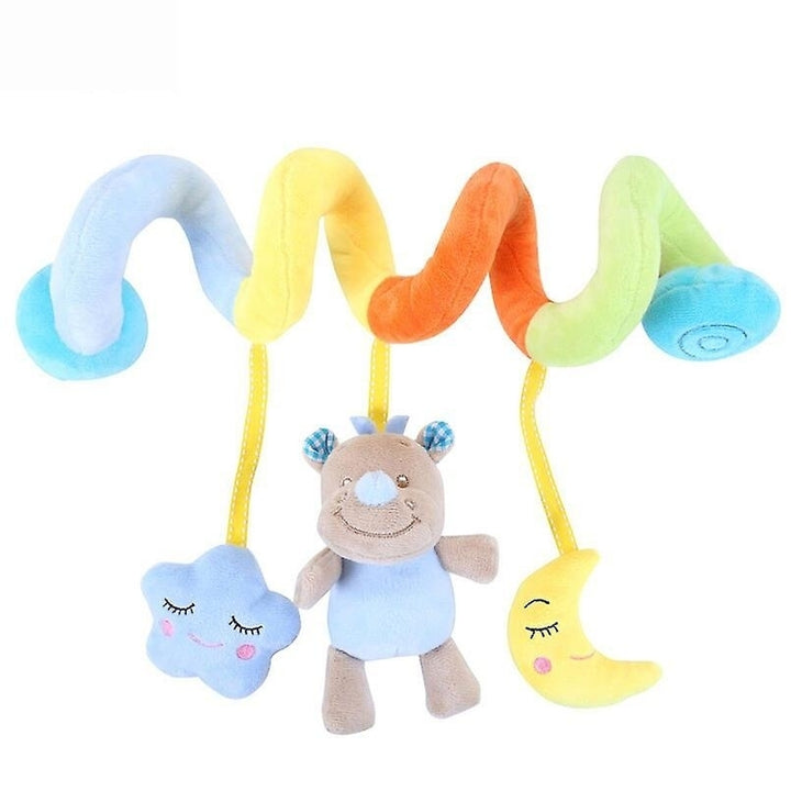 Infant Stroller Toy Baby Crib Bed Hanging Rattles Car Seat Spiral Plush Toys For Newborns Image 10