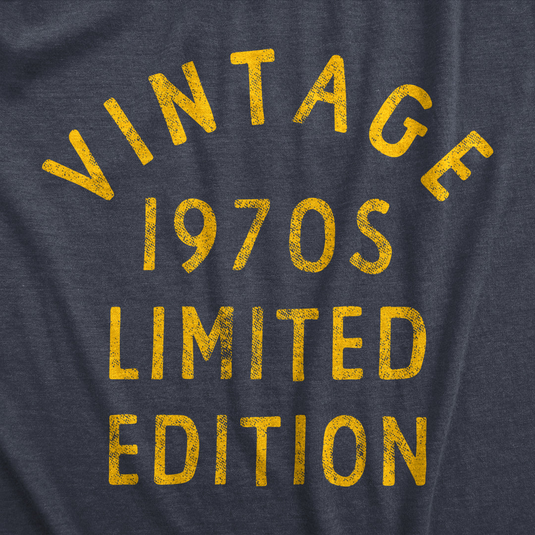 Womens Vintage 1970s Limited Edition T Shirt Funny Cool 1970 Theme Classic Tee For Ladies Image 2