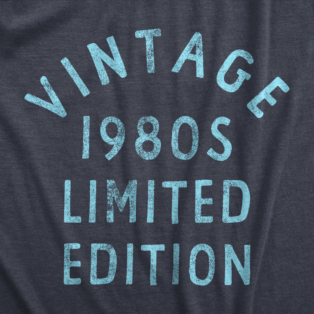 Mens Vintage 1980s Limited Edition T Shirt Funny Cool 1980 Theme Classic Tee For Guys Image 2