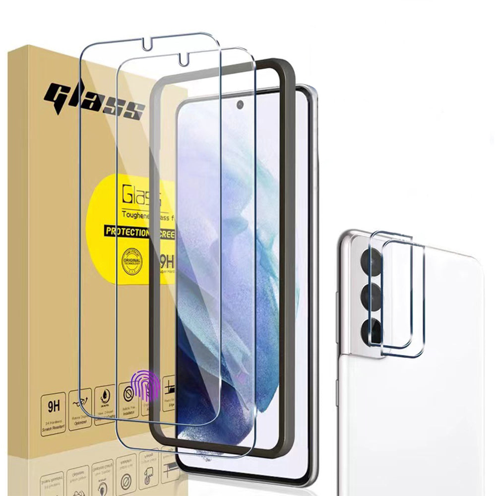 navor 2 Pack Compatible with Samsung Galaxy S22 Plus Screen and 2 Pack Camera Lens Protector Soft Screen Protector Image 1