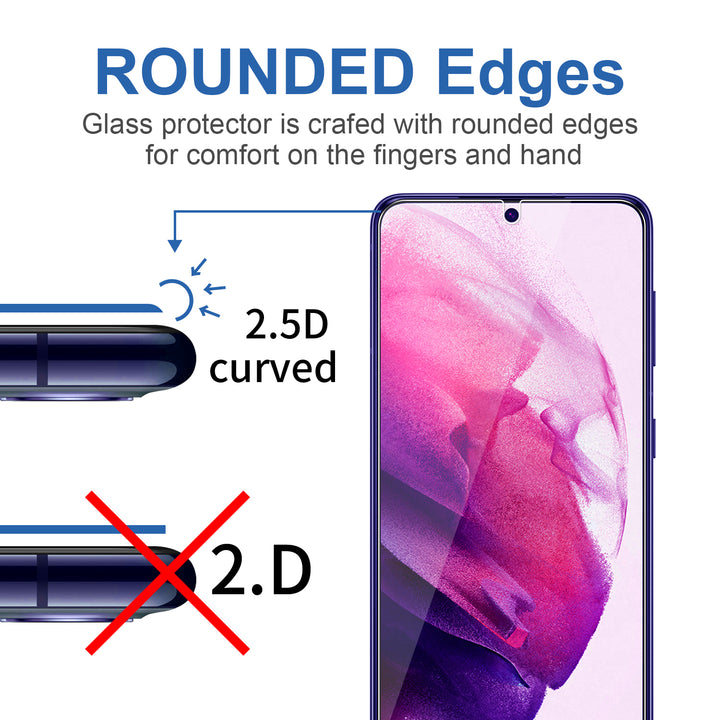 navor 2 Pack Compatible with Samsung Galaxy S22 Plus Screen and 2 Pack Camera Lens Protector Soft Screen Protector Image 4