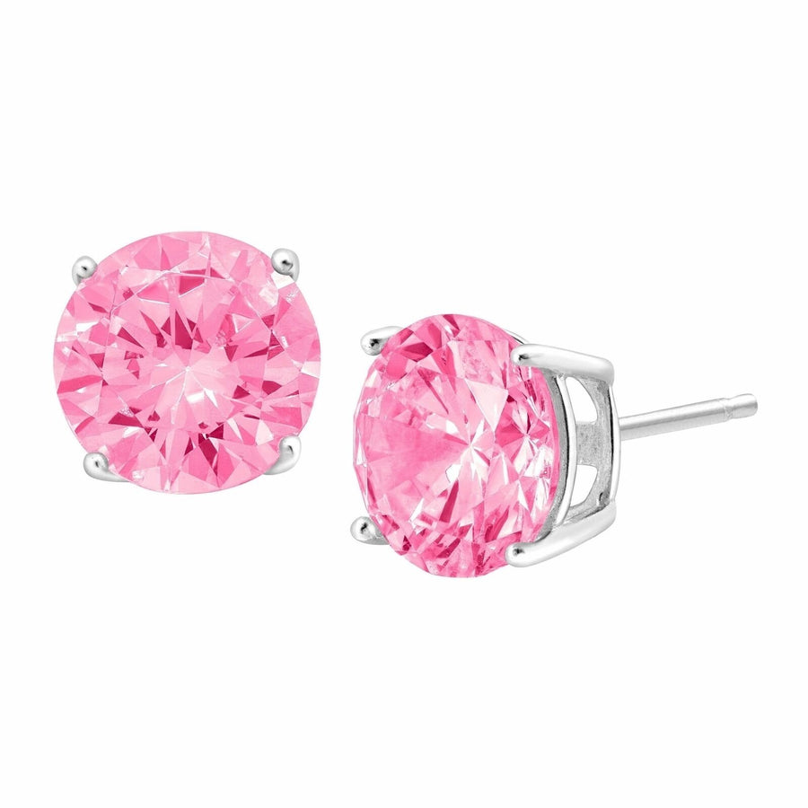 925 2.00 CTTW GENUINE PINK SAPPHIRE GEMSTONE STUDS Image 1