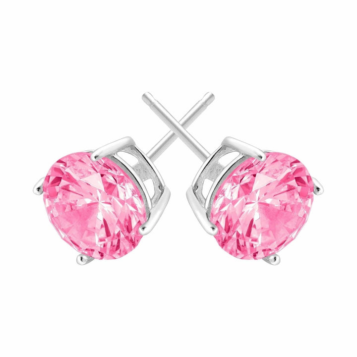 925 2.00 CTTW GENUINE PINK SAPPHIRE GEMSTONE STUDS Image 2